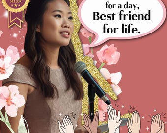 Proven Template for Your Perfect Maid of Honor Toast - Wedding Speech Template - Bridesmaid Speech - Maid of Honor Speech Guide