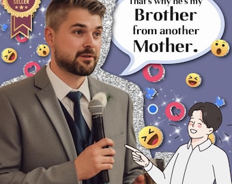 Time-Tested Best Man Speech Template - Best Man Toast - Funny Best Man Speech Examples - Wedding Speech Template