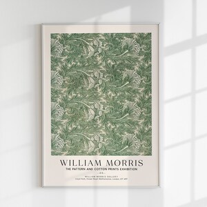 William Morris Tulip Pattern Art Exhibition Poster Art Print