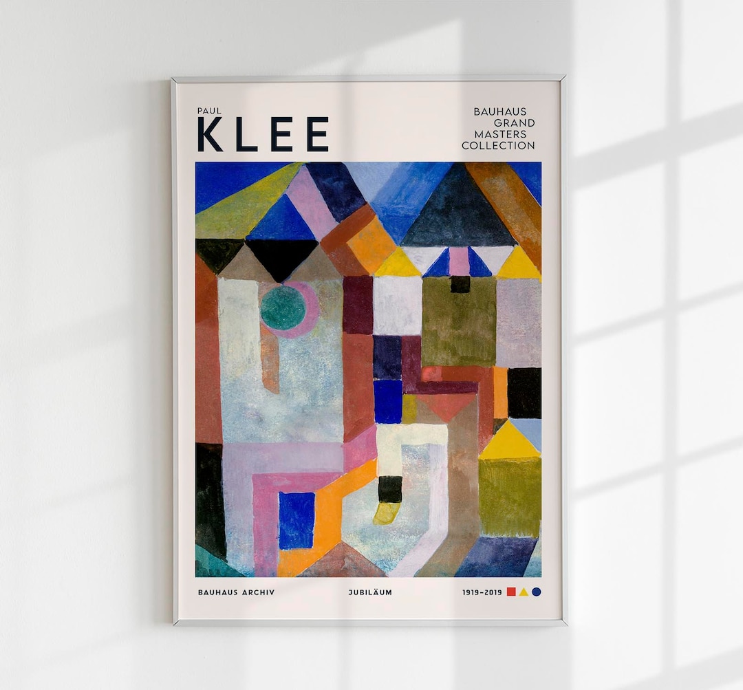 Paul Klee Colorful Architecture Exhibition Poster Art Print - Etsy