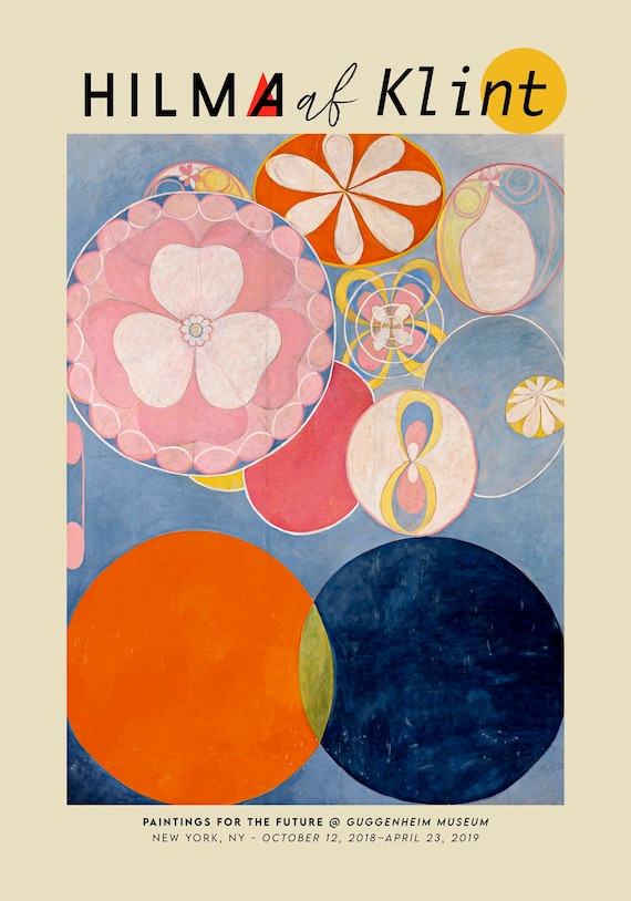 Hilma Af Klint Exhibition Poster: Abstract Art Print - Etsy