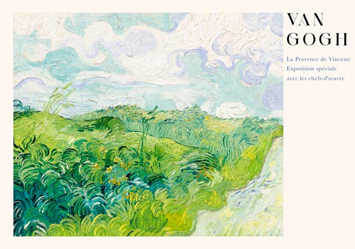 Van Gogh Green Wheat Fields Art Print: Auvers Exhibition Poster - Etsy