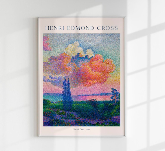 The Pink Cloud by Henri-edmond Cross Exhibition Poster Art Print
