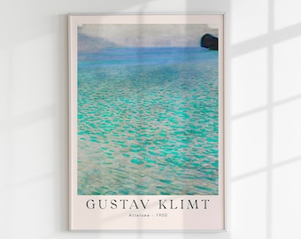 Attersee by Gustav Klimt Exhibition Poster Art Print