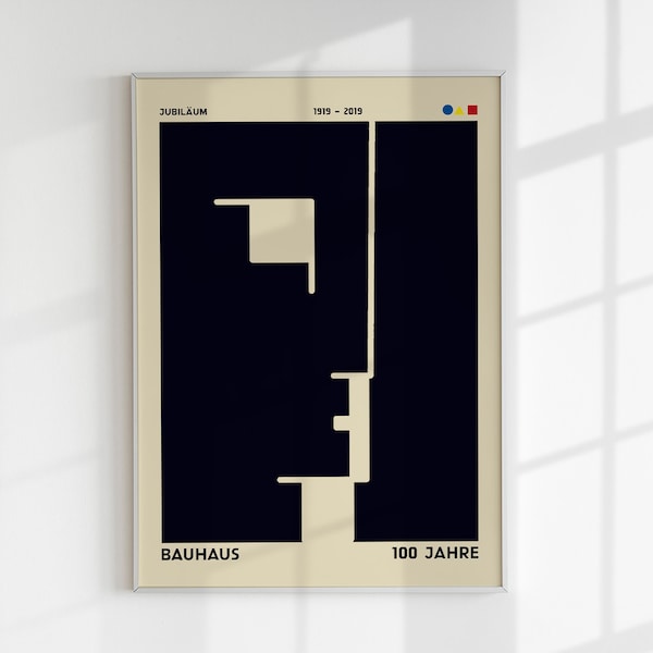 Bauhaus Jubilaeum Poster Art Print