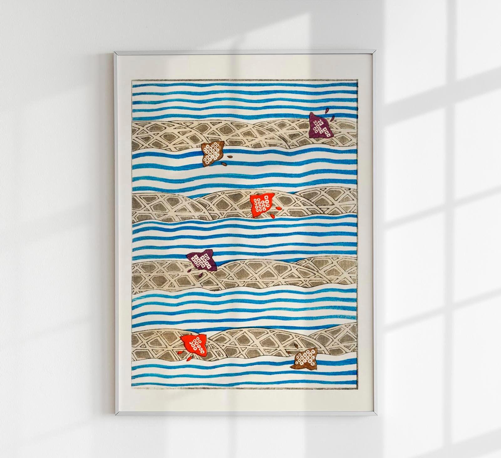 Japanese Pattern from Bijutsu Sekai by Watanabe Seite Japanese Print