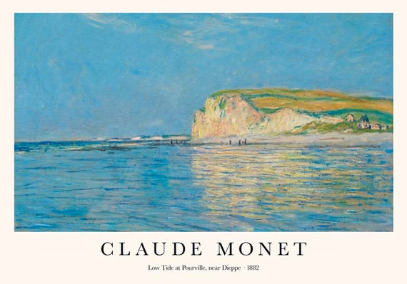 Low Tide at Pourville, Near Dieppe by Claude Monet Exhibition