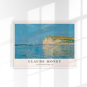 Low Tide at Pourville, near Dieppe by Claude Monet Exhibition Poster Art Print