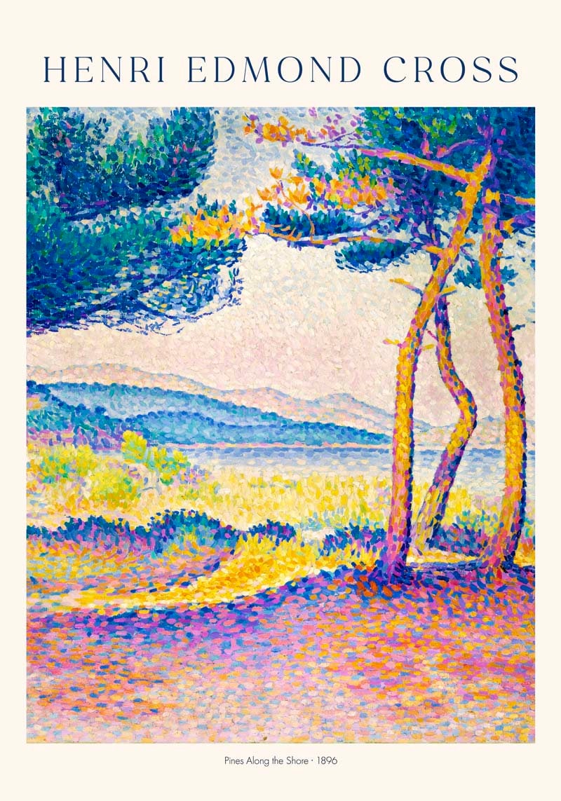 Pines Along the Shore by Henri Edmond Cross Exhibition Poster Art