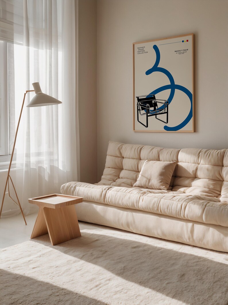 Bauhaus Wassily Chair Art Print - Etsy