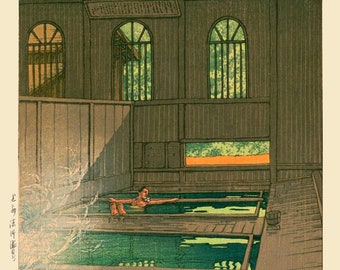 上州法師温泉 川瀬巴水 日本の版画 - Etsy 日本