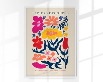 Flowers composition nr. 1 Papiers Decoupes Art Poster