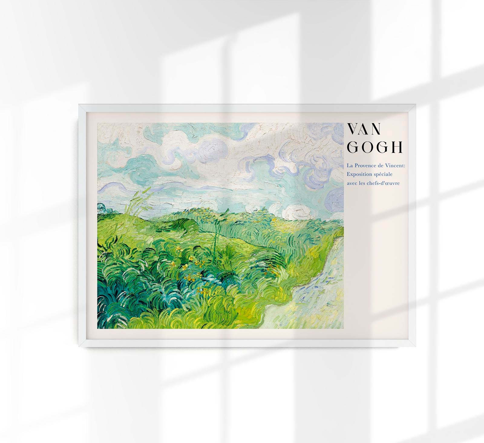 Van Gogh Green Wheat Fields Art Print: Auvers Exhibition Poster - Etsy