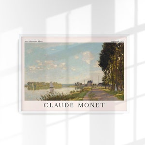 Argenteuil by Claude Monet Exhibition Poster Art Print