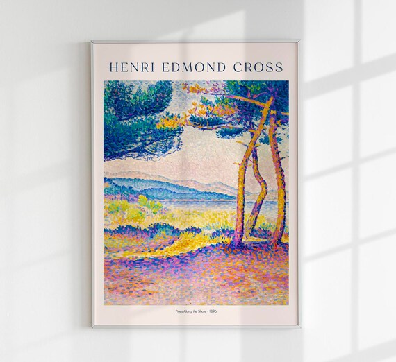 Pines Along the Shore by Henri Edmond Cross Exhibition Poster Art