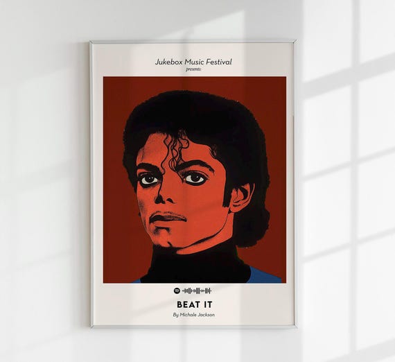 マイケル・ジャクソン ビート・イット ミュージックアートポスター