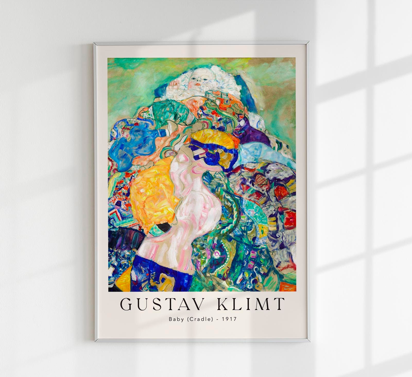グスタフ・クリムト作「赤ちゃん（ゆりかご）」展ポスター アート
