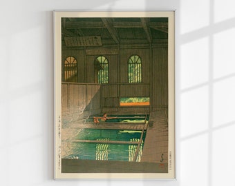 川瀬巴水作「井の頭公園の春の夕べ」 - Etsy 日本