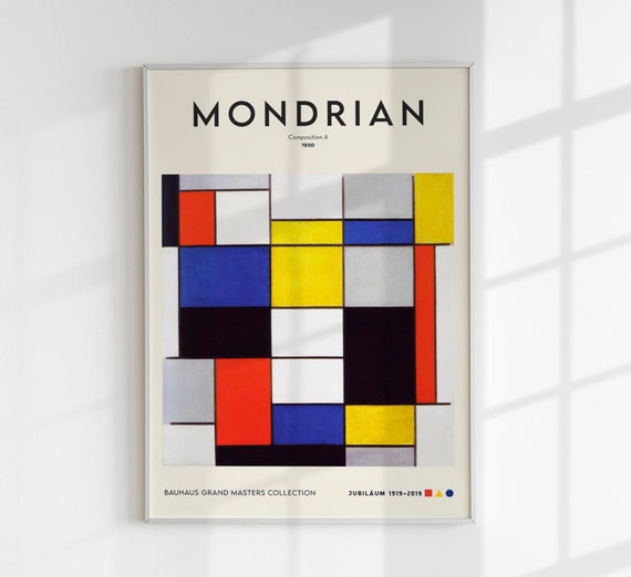 Buy Composition A by Piet Mondrian Exhibition Poster Art Print
