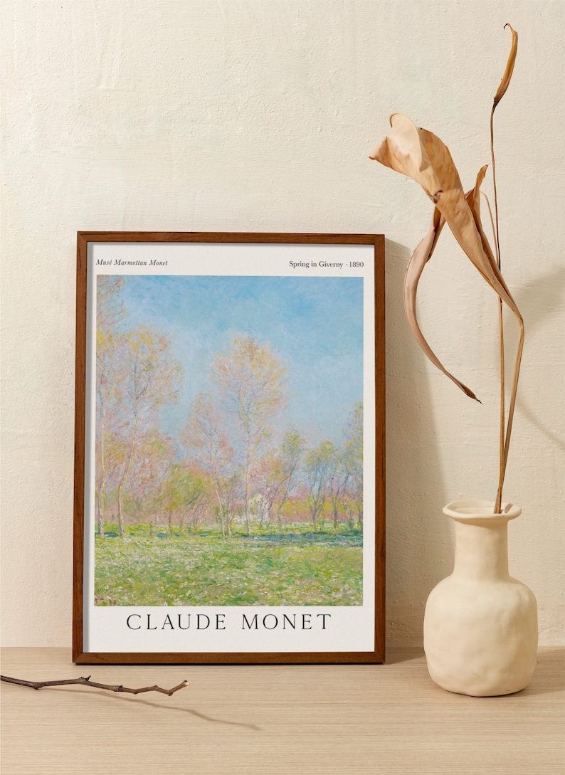 Spring in Giverny by Claude Monet Exhibition Poster Art Print - Etsy
