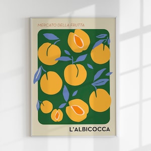 L&#39;Albicocca Art Print Apricot Print for Kitchen