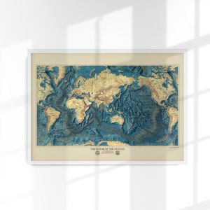 Póster El suelo de los océanos Lámina artística