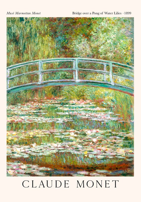 Bridge Over a Pond of Waterlilies by Claude Monet Exhibition