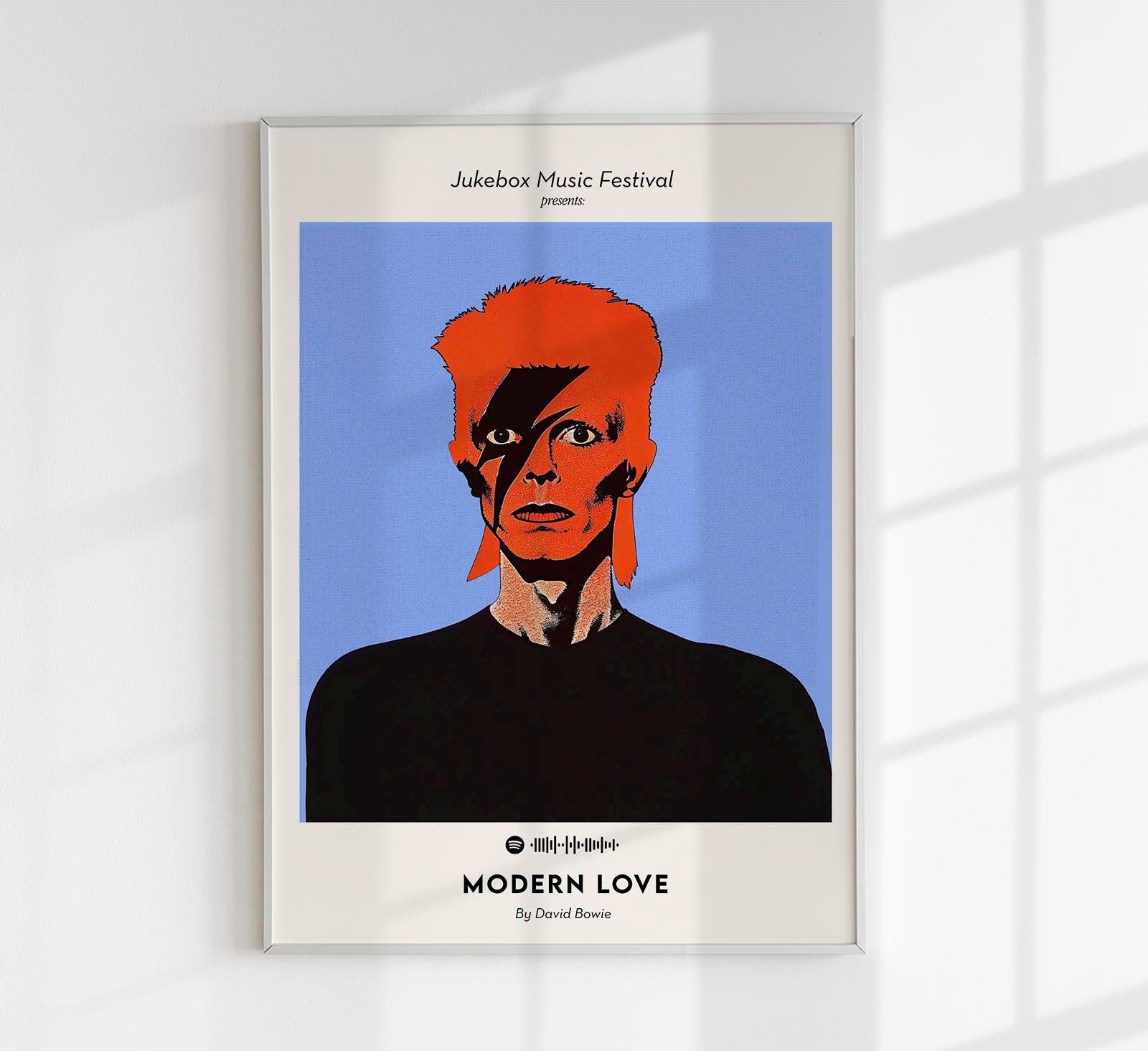 新品A1サイズ DAVID BOWIE アートポスター David Bowie Modern Love Music Art Poster - Etsy