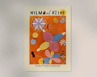 ヒルマ・アフ・クリント展ポスター: 抽象アートプリント - Etsy 日本