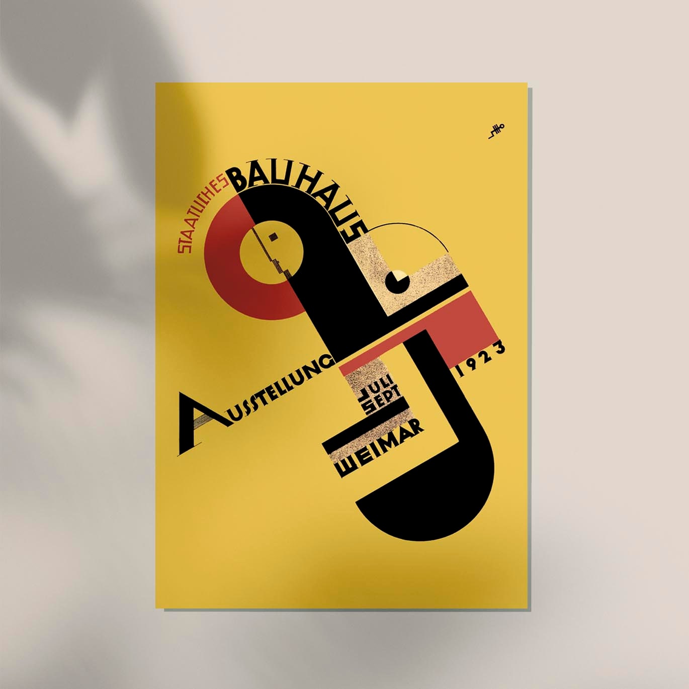 Bauhaus Exhibition in Weimar 1923, by Joost Schmidt Poster Art