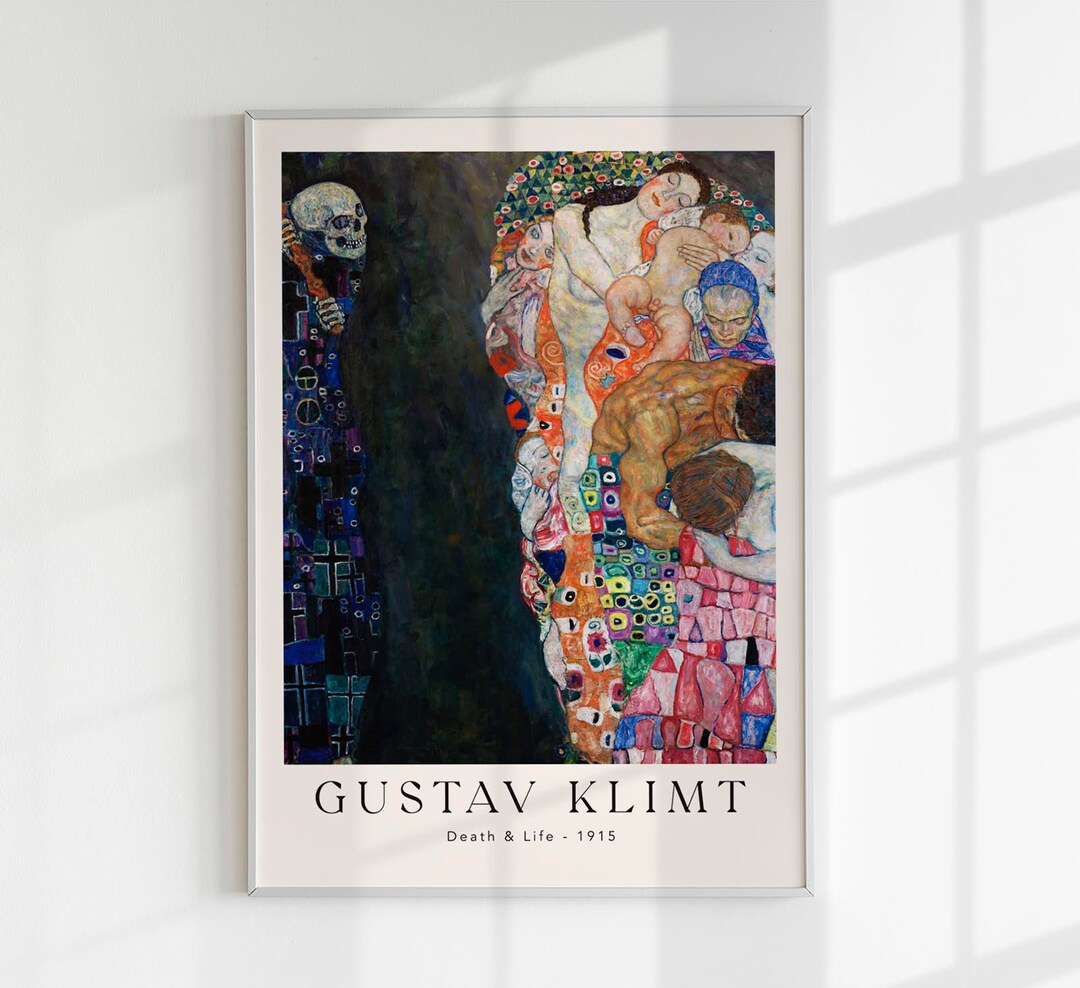Death & Life by Gustav Klimt Exhibition Poster Art Print - Etsy