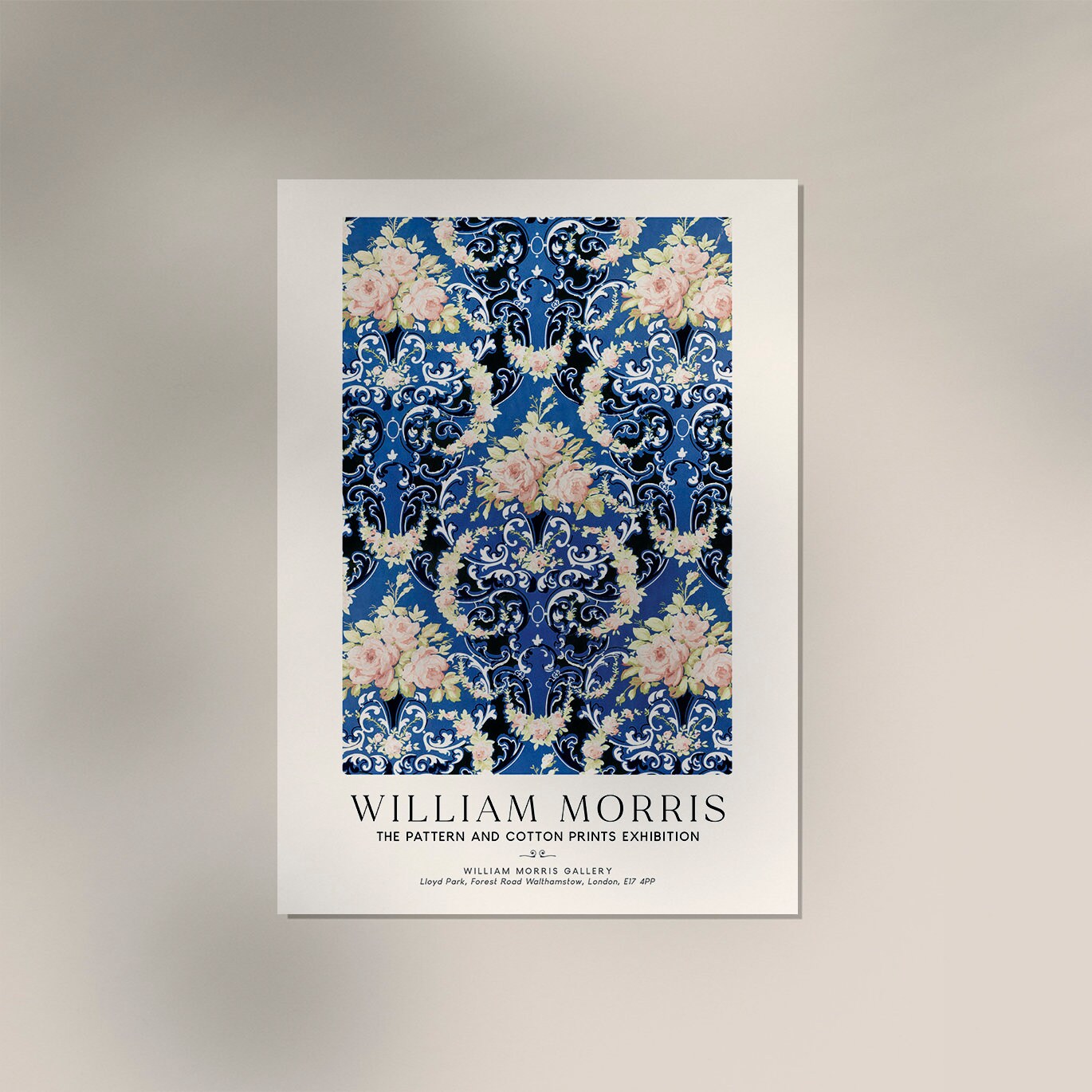William Morris Floral Museum Exhibition Painting