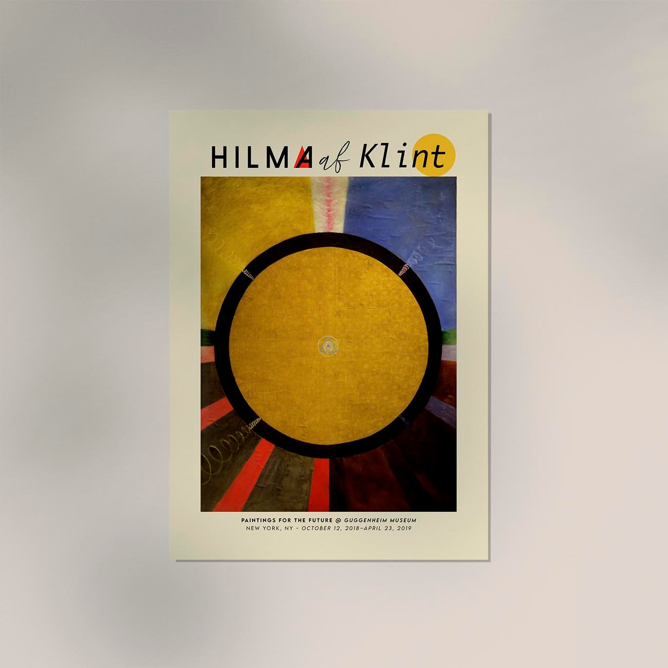 Hilma Af Klint Exhibition Poster Alterpiece Nr 3 Exhibition Poster Art Print Etsy