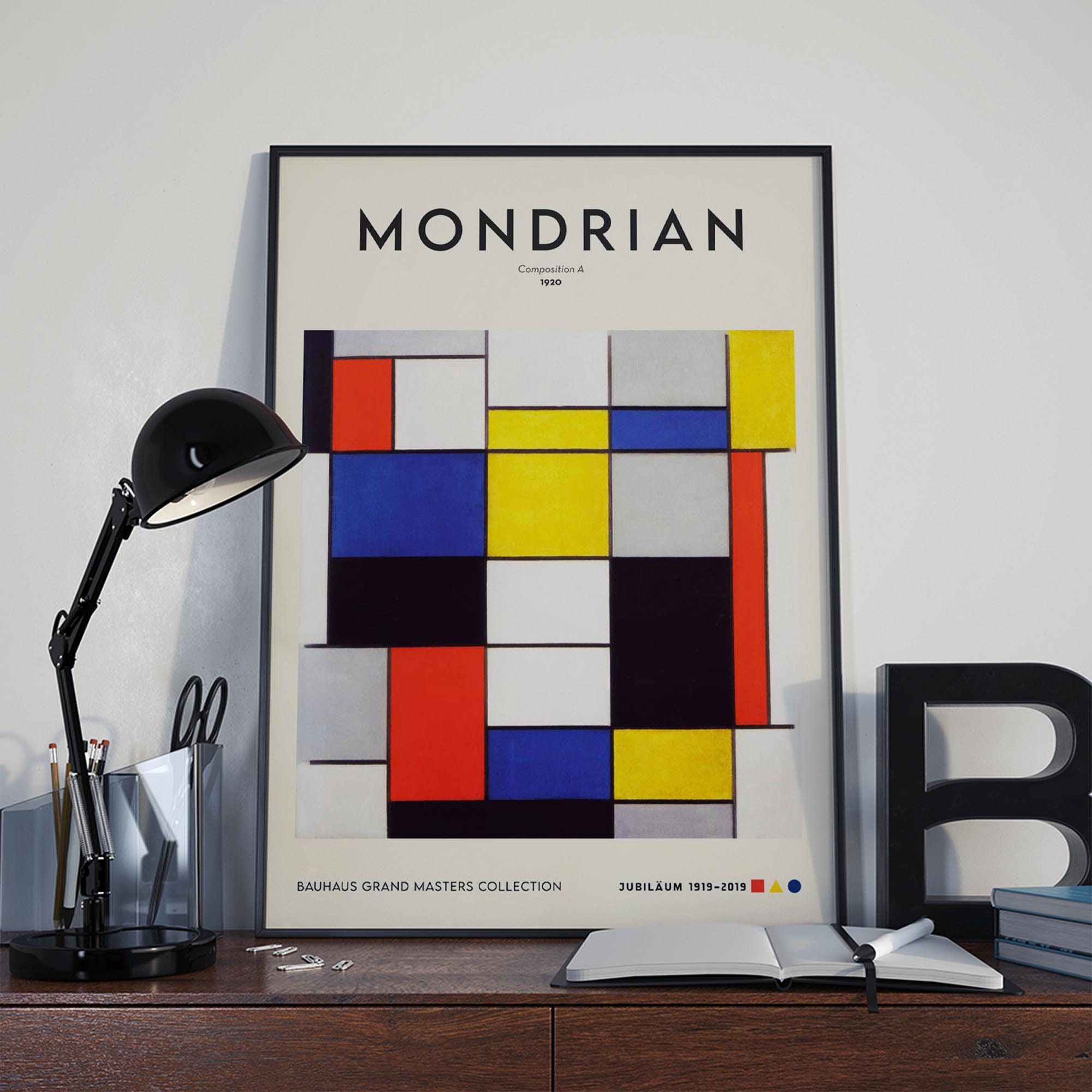Composition A by Piet Mondrian Exhibition Poster Art Print - Etsy