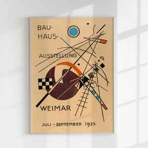 Bauhaus Exhibition in Weimar 1923, by Kandsinsky Poster Art Print