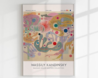 カンディンスキー バウハウス アートプリント：抽象画展ポスター