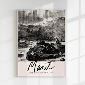 Civil War by Manet Exhibition Poster Art Print