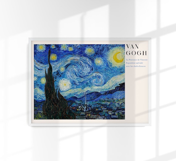 ゴッホ星月夜展ポスタープリント - Etsy 日本