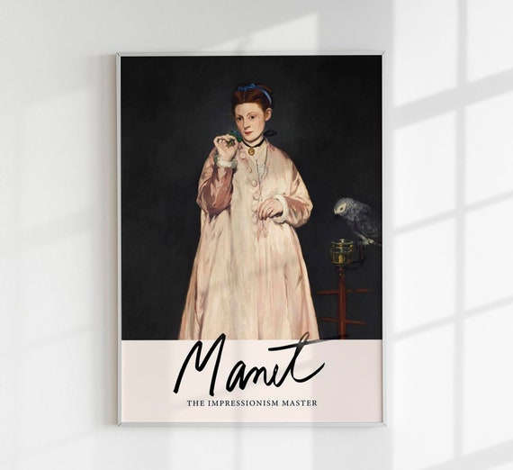 Young Lady in 1866 by Manet Exhibition Poster Art Print - Etsy