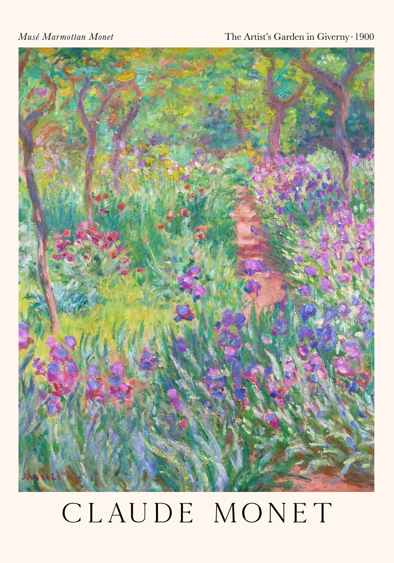 The Artist's Garden by Claude Monet Exhibition Poster Art Print - Etsy