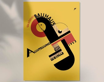 Bauhaus Exhibition Poster by Joost Schmidt 1923 Art Print - Etsy
