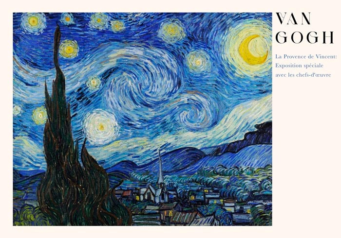 ゴッホ星月夜展ポスタープリント - Etsy 日本