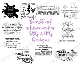 Homemaker SVG PNG Files: Homestead Designs (Digital Download)