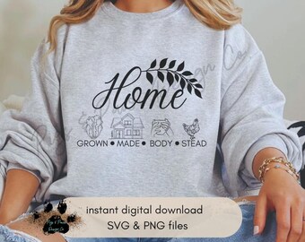 自家製ホームステッドSVG PNGファイル：クリカット、レーザーカットデザイン（デジタルダウンロード）