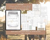 The Homestead & Farmstead Planner, Guide, and Log Book | Editable Planner | Undated Planner | Gardening Planner | Homestead Planner | Farm