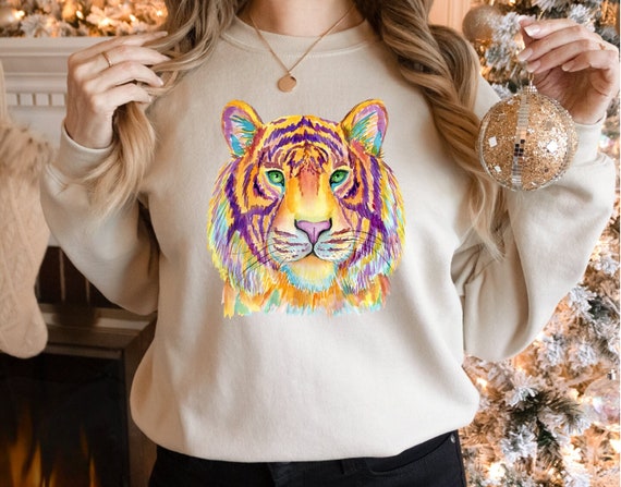 tiger face sweatshirt