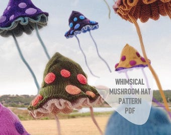 Knitting Pattern: Baby Mushroom Hat, Toadstool Clothes (PDF)
