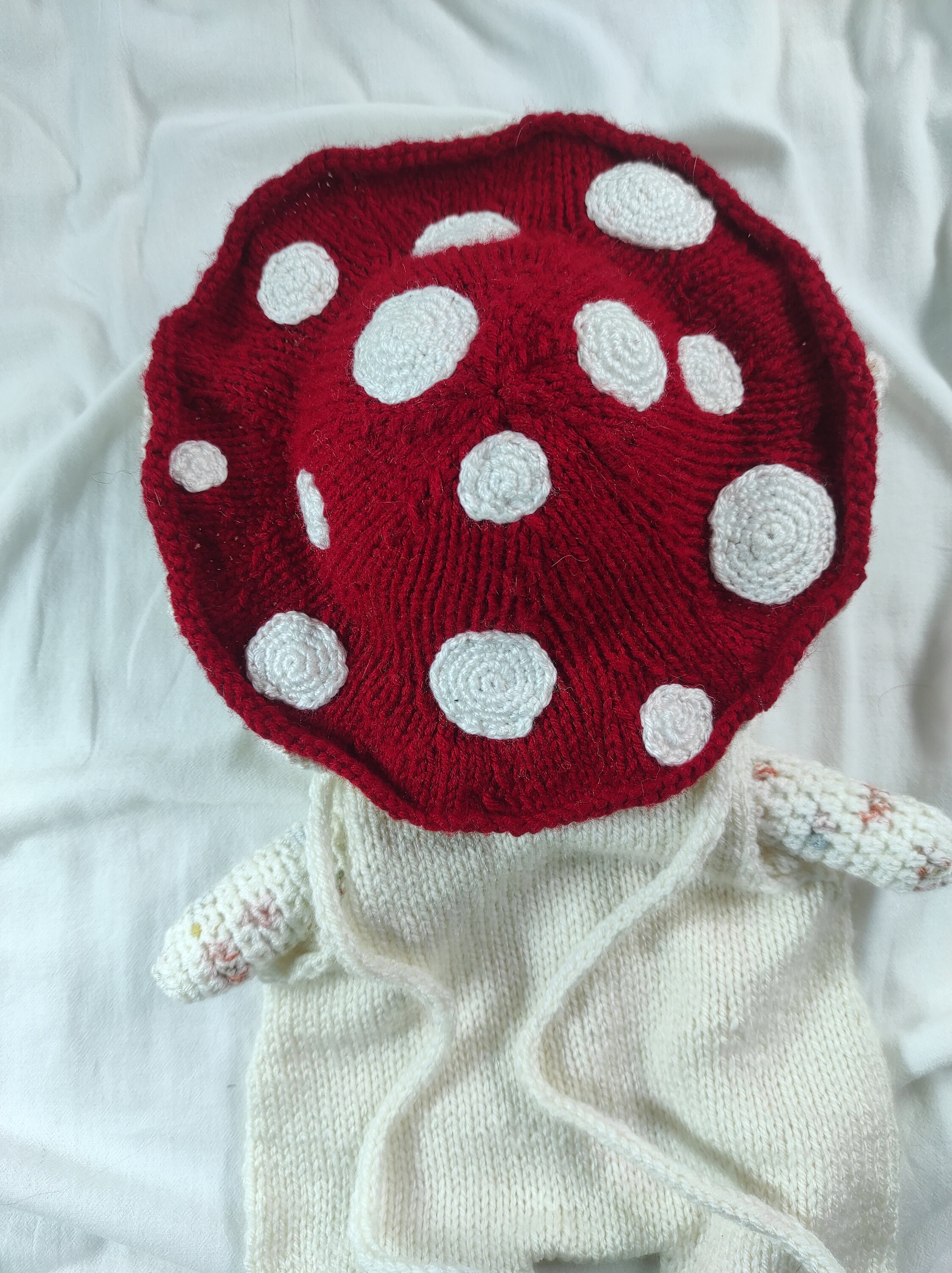 Newborn Mushroom Costume Infant Baby Romper Knitted Mushroom Etsy