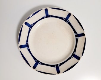 Assiette plate 1900 modèle Lucie de la faïencerie Badonviller