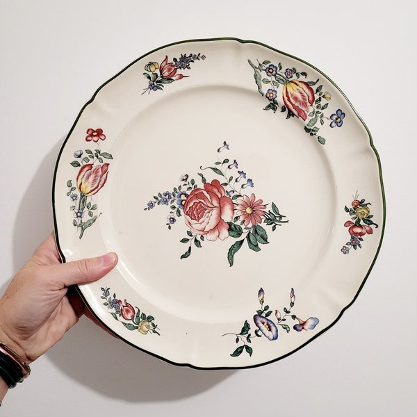 Magnifique Plat  Villeroy et Boch décor floral